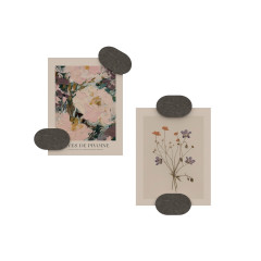Leren magneetjes Ovaal | set van 4