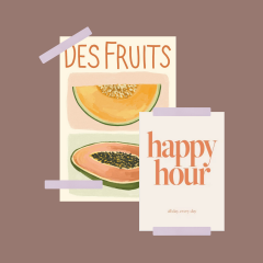 Leren magneetstrips 10cm | set van 4