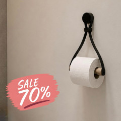 Leren toiletrolhouder 'Triangle' 