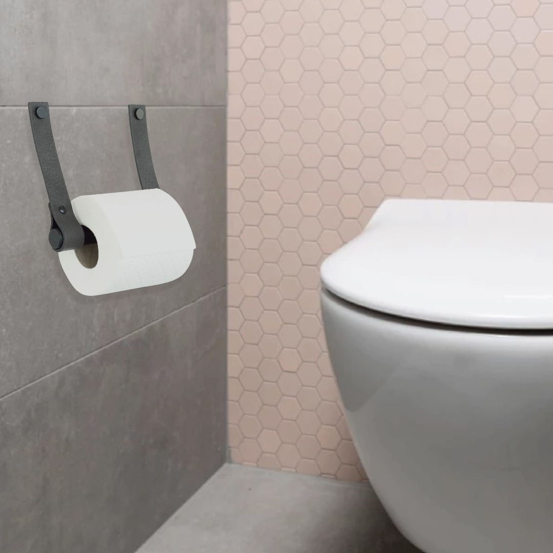 Trendy leren toiletrolhouder | Handles and