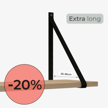 Leren plankdragers - Peach 