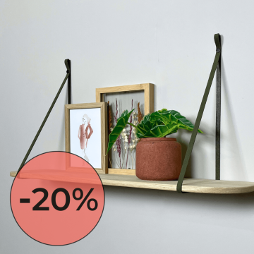 Leren plankdragers 'smal'