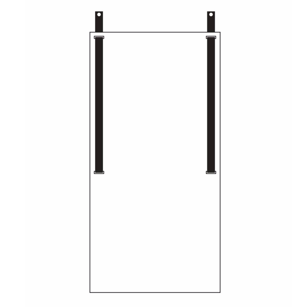 Bevestiging Magneetbord XL verticaal